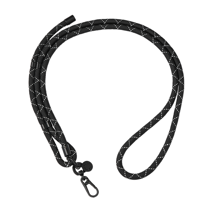 Paracord Black Stitched Strap, PopSockets