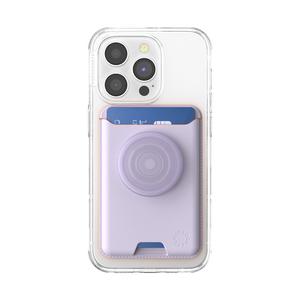 Pale Lavender Softgoods PopWallet+ for MagSafe, PopSockets