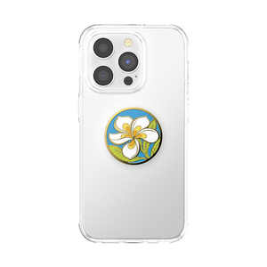 Plumeria Polished Enamel PopGrip, PopSockets