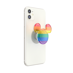 Earridescent Translucent Rainbow Mickey PopGrip, PopSockets