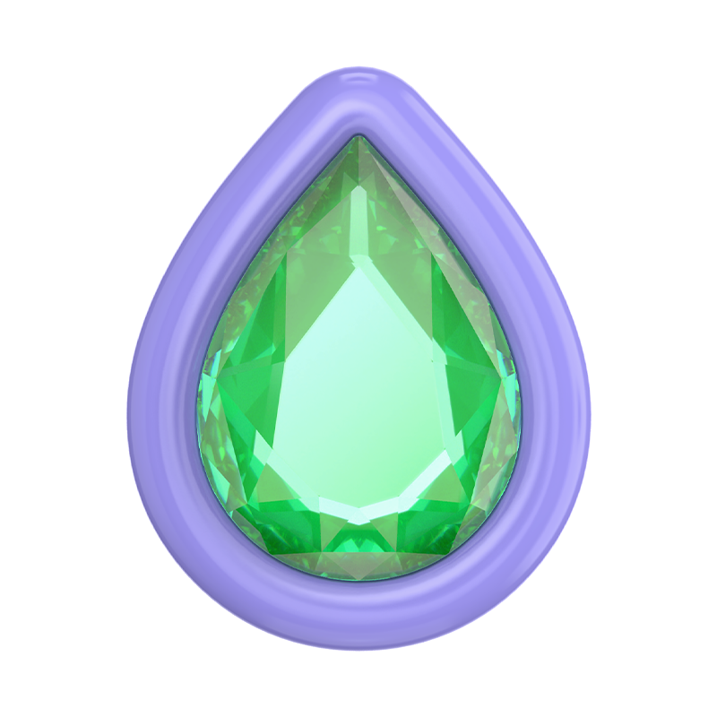 Emerald Green Crystal Tear PopGrip