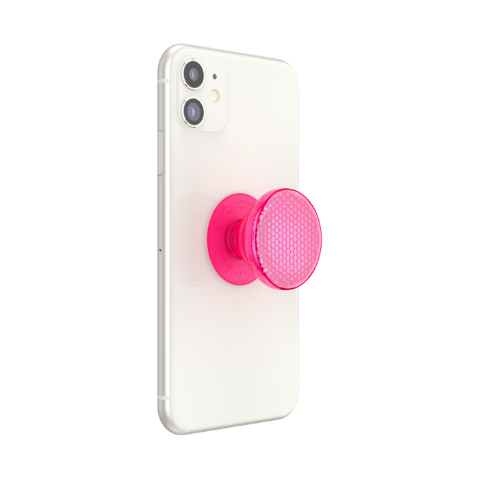 Reflective Neon Pink PopGrip, PopSockets